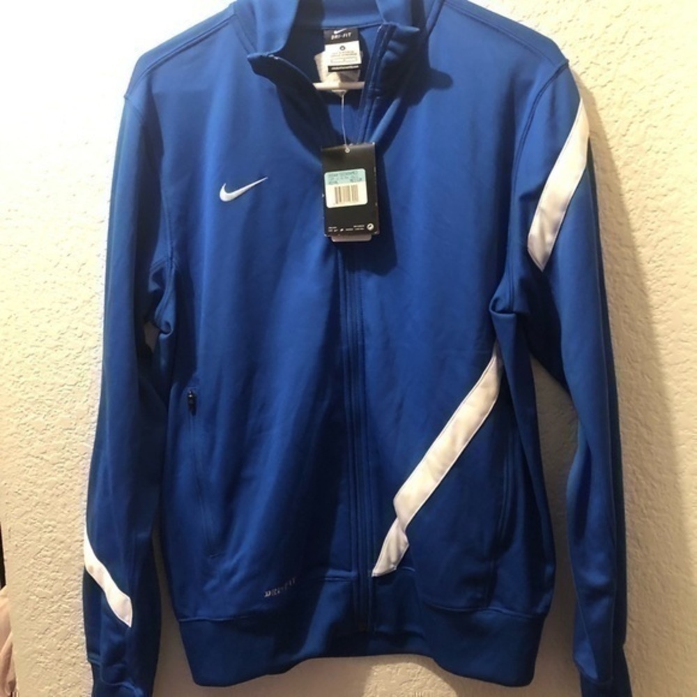Nike men’s royal blue medium dri-fit sports jacket brand new with tags - Picture 2 of 9